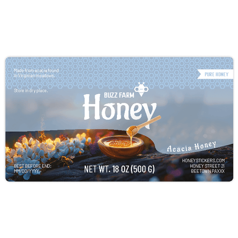 Fresh Frankie - Rectangular Label 18oz Hexagonal Jar