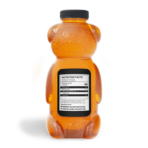 Elegant Elena - Rectangle Label Portrait 24oz Bear Jar