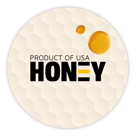 Sticky Steve - Round Lid Label 8oz Hexagonal Jar