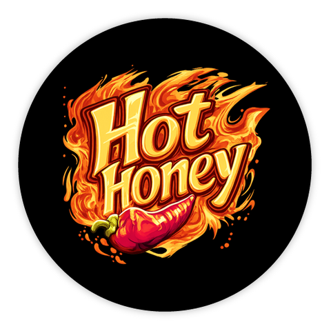 Spicy Spencer - Round Lid Label 8oz Hexagonal Jar