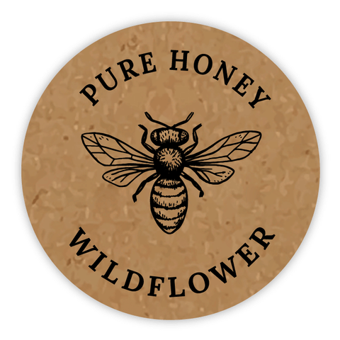 Natural Nadja - Round Lid Label 8oz Classic Queenline Jar