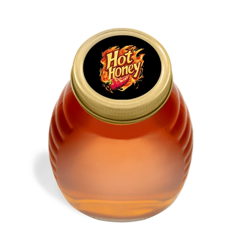 Spicy Spencer - Round Lid Label 8oz Classic Queenline Jar