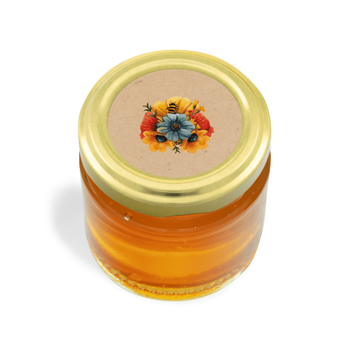 Round Honey Labels for 4oz Round Jar Lid– Floral Fiona – us.honeystickers