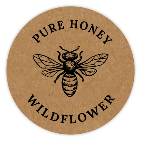 Natural Nadja - Round Lid Label 12oz Round Jar