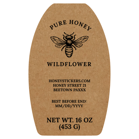 Natural Nadja - Ovoid Label 16oz Classic Queenline Jar