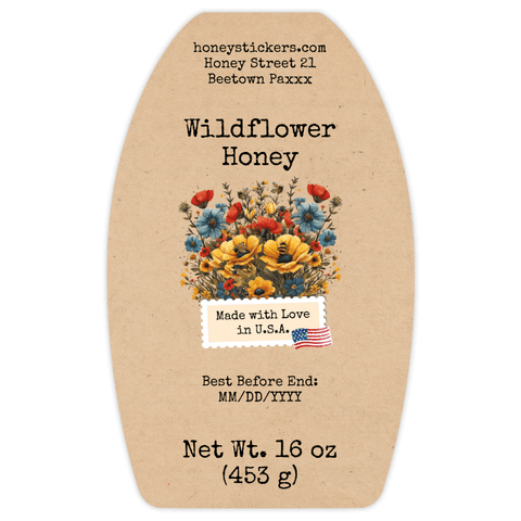 Floral Fiona - Ovoid Label 16oz Classic Queenline Jar