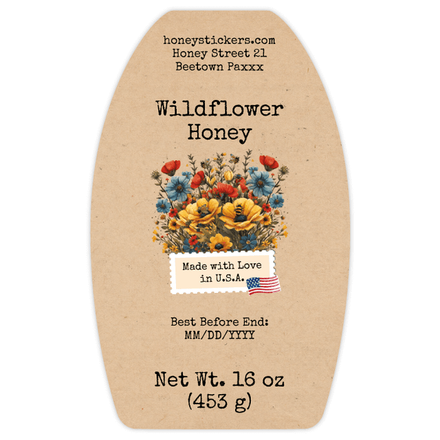 Tall Labels for Easy Identification & Branding | honeystickers.com – us ...