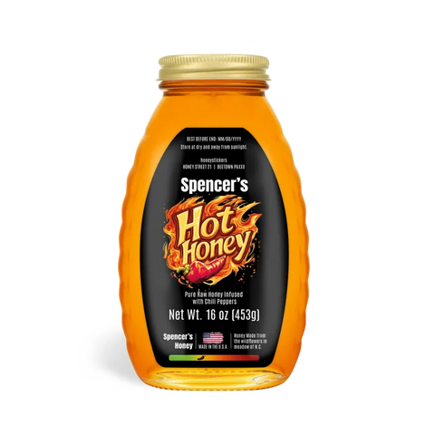 Spicy Spencer - Ovoid Label 16oz Classic Queenline Jar