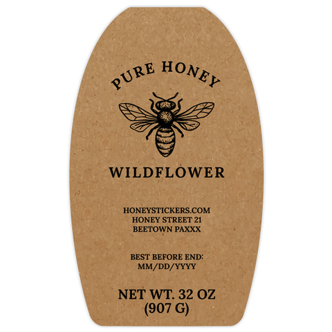 Natural Nadja - Ovoid Label 32oz Classic Queenline Jar