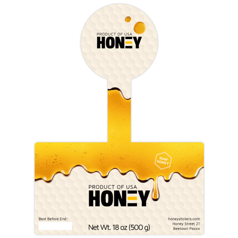 Sticky Steve - Label with Tamper Seal 18oz Hexagonal Jar