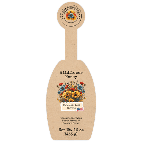 Floral Fiona - Label with Tamper Seal 16oz Classic Queenline Jar