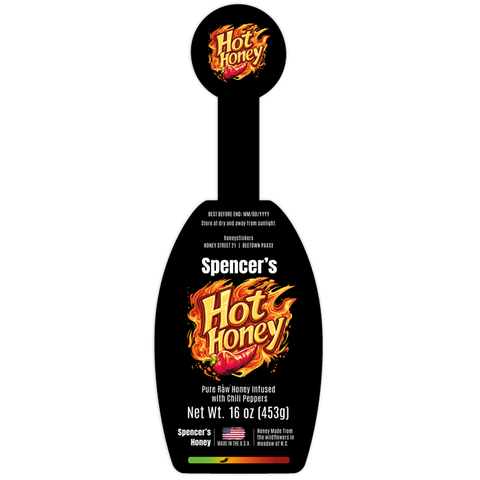 Spicy Spencer - Label with Tamper Seal 16oz Classic Queenline Jar