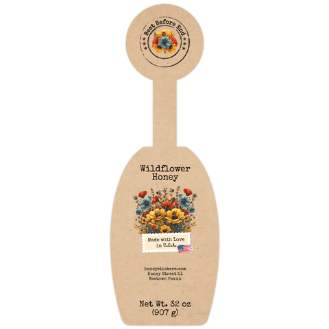 Floral Fiona - Label with Tamper Seal 32oz Classic Queenline Jar