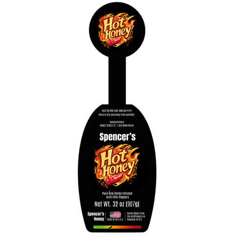 Spicy Spencer - Label with Tamper Seal 32oz Classic Queenline Jar