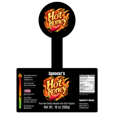 Spicy Spencer - Label with Tamper Seal 18oz Round Jar