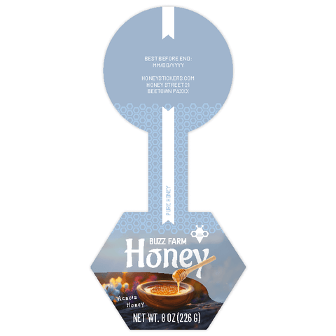 Fresh Frankie - Hexagonal Label with Tamper Seal 8oz Round Jar