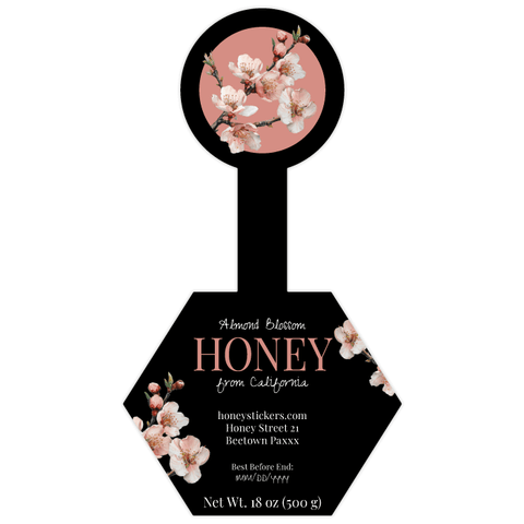 Elegant Elena - Hexagonal Label with Tamper Seal 18oz Round Jar
