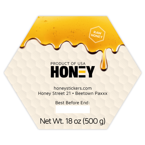 Sticky Steve - Hexagonal Label 18oz Round Jar