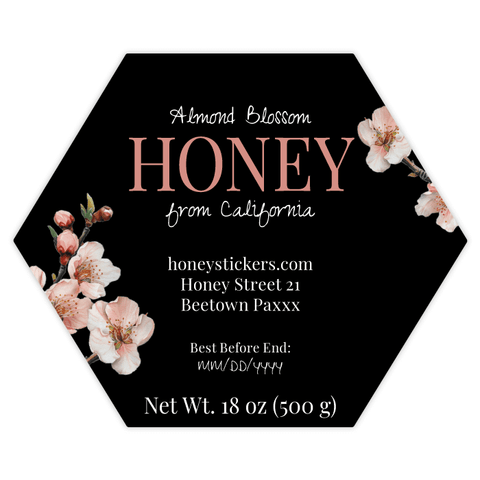 Elegant Elena - Hexagonal Label 18oz Round Jar