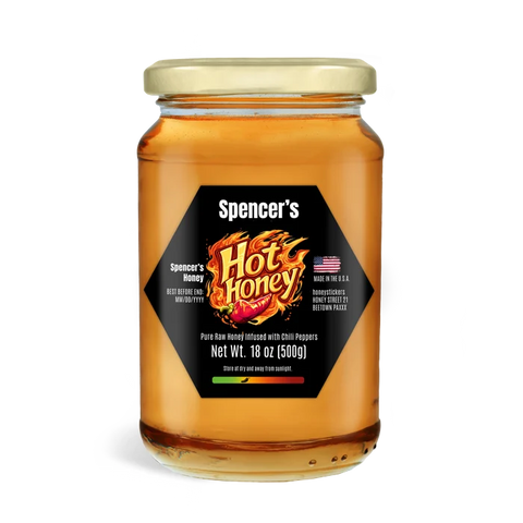 Spicy Spencer - Hexagonal Label 18oz Round Jar