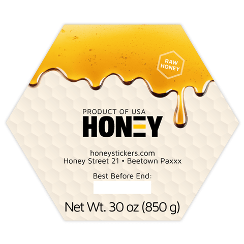 Sticky Steve - Hexagonal Label 30oz Round Jar