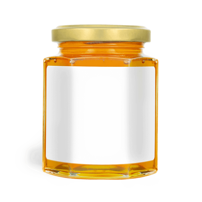 Rectangular Honey Labels for 8oz Hexagonal Jar – Free Freddie – us ...
