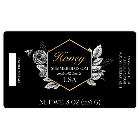 Noble Norman - Rectangular Label 8oz Hexagonal Jar