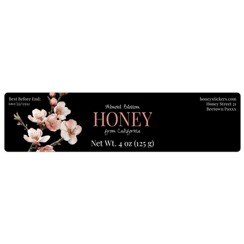 Elegant Elena - Rectangular Label 4oz Round Jar