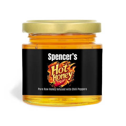 Spicy Spencer - Rectangular Label 4oz Round Jar