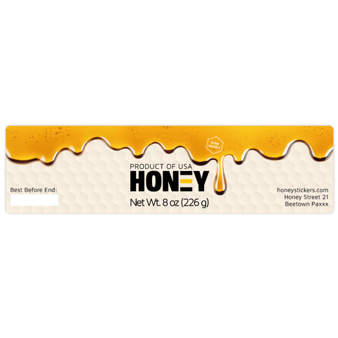 Sticky Steve - Rectangular Label 8oz Round Jar