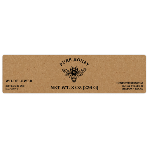 Natural Nadja - Rectangular Label 8oz Round Jar