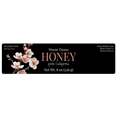 Elegant Elena - Rectangular Label 8oz Round Jar