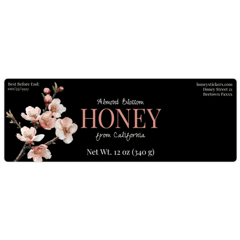 Elegant Elena - Rectangular Label 12oz Round Jar