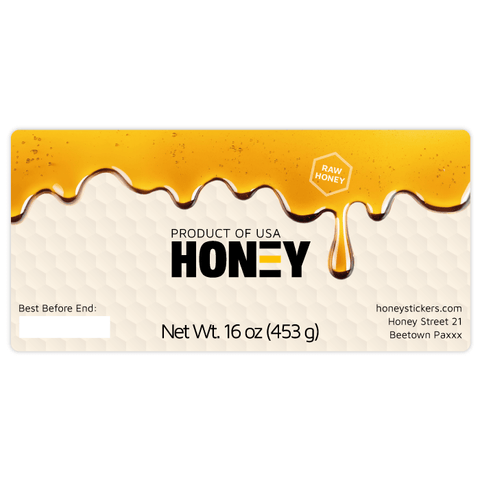 Sticky Steve - Rectangular Label 16oz Round Jar