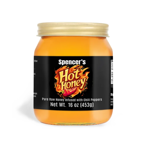 Spicy Spencer - Rectangular Label 16oz Round Jar