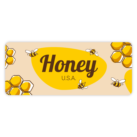 Buzzy Buzz - Rectangular Label 2oz Round Jar