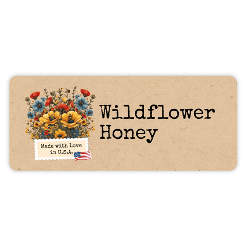 Floral Fiona - Rectangular Label 2oz Round Jar