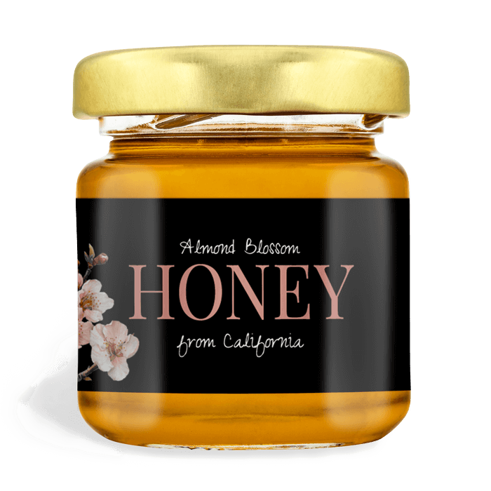Rectangular Honey Labels for 2oz Round Jars – Elegant Elena – us ...