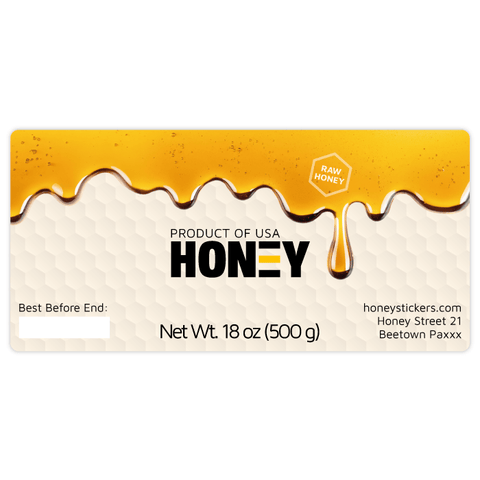 Sticky Steve - Rectangular Label 18oz Round Jar