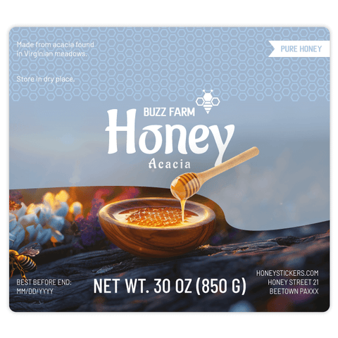 Fresh Frankie - Rectangular Label 30oz Round Jar