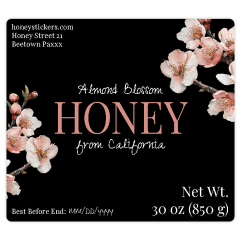 Elegant Elena - Rectangular Label 30oz Round Jar