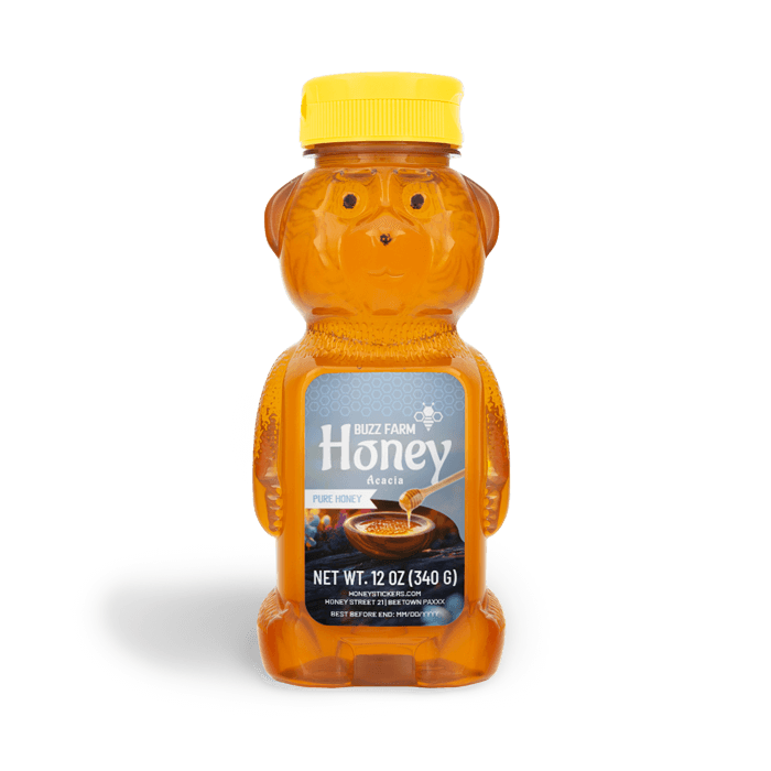 Rectangle Honey Labels Portrait for 12oz Bear Jar – Fresh Frankie – us ...