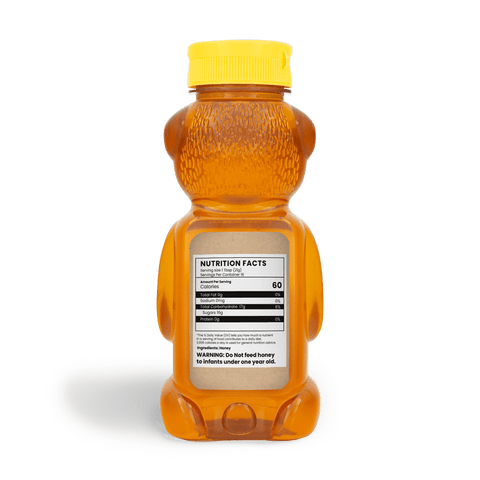 Floral Fiona - Rectangle Label Portrait 12oz Bear Jar