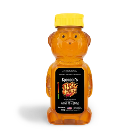 Spicy Spencer - Rectangle Label Portrait 12oz Bear Jar