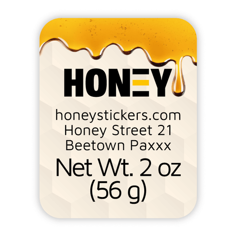 Sticky Steve - Rectangle Label Portrait 2oz Bear Jar