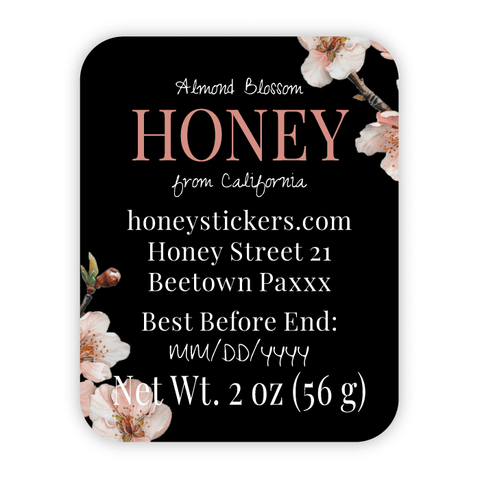 Elegant Elena - Rectangle Label Portrait 2oz Bear Jar