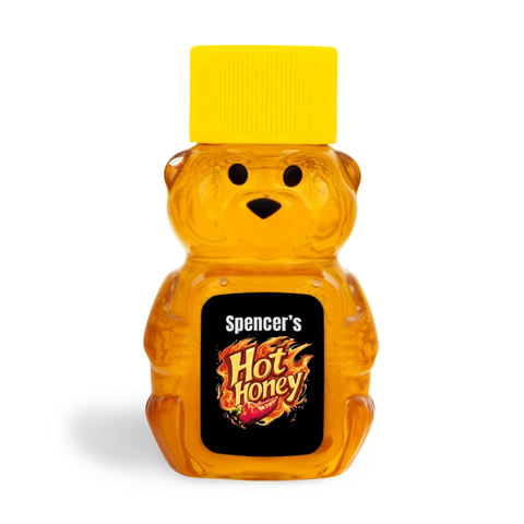 Spicy Spencer - Rectangle Label Portrait 2oz Bear Jar