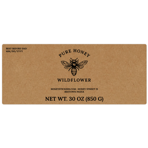 Natural Nadja - Special Rectangular Label 30oz Round Jar