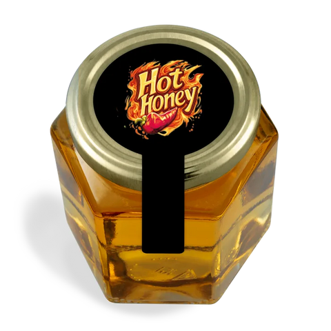 Spicy Spencer - Tamper Seal Label 18oz Hexagonal Jar