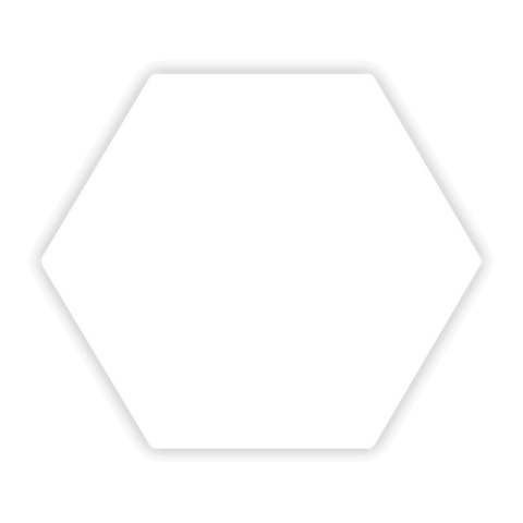 Blank - Hexagonal Sticker 1.06" x 0.91"